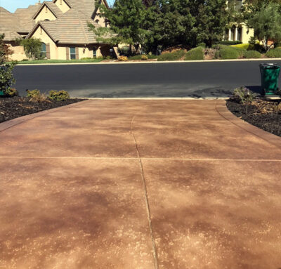 Residential Driveway Concrete Stain and Seal